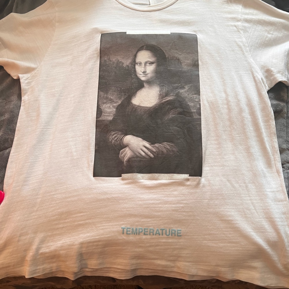 Off-White “Mona Lisa” Temperature tee sz XL